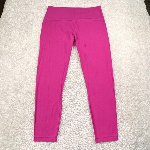 Lululemon Original Align High Rise Legging Raspberry Pink Womens 12 FLAW - Picture 2 of 12